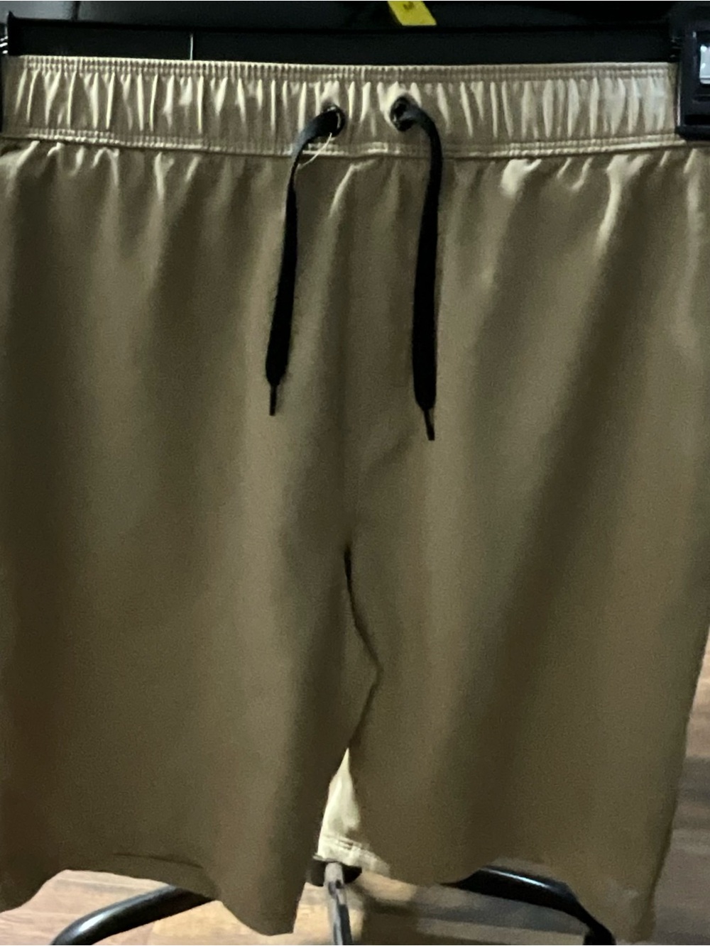 Men's Olive Drawstring Casual Shorts